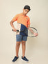 Boys Colorblock Slim Fit Polo T-shirt with MATPIQ