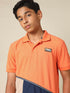 Boys Colorblock Slim Fit Polo T-shirt with MATPIQ