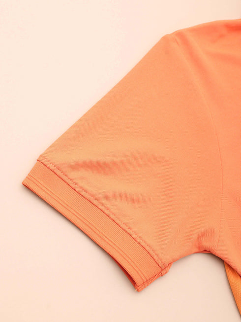 Boys Colorblock Slim Fit Polo T-shirt with MATPIQ