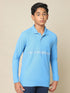 Boys Printed Slim Fit Polo T-shirt with MATPIQ