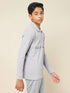 Boys Printed Slim Fit Polo T-shirt with MATPIQ