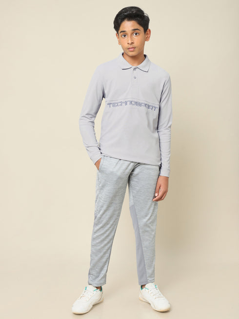 Boys Printed Slim Fit Polo T-shirt with MATPIQ