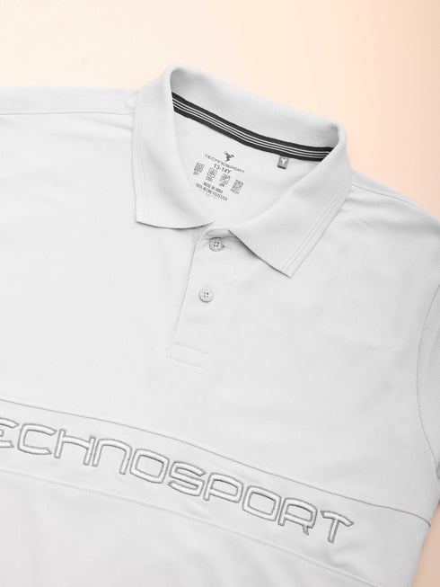 Boys Printed Slim Fit Polo T-shirt with MATPIQ