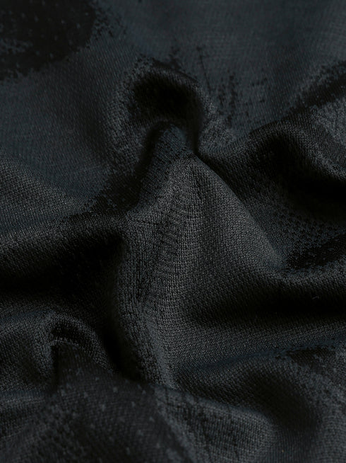 Boys Self Design Slim Fit Crew Neck T-shirt with DOUBLE COOL