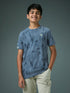 Boys Self Design Slim Fit Crew Neck T-shirt with DOUBLE COOL