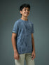 Boys Self Design Slim Fit Crew Neck T-shirt with DOUBLE COOL