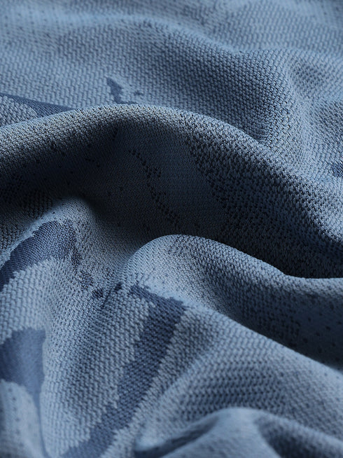 Boys Self Design Slim Fit Crew Neck T-shirt with DOUBLE COOL