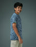 Boys Self Design Slim Fit Crew Neck T-shirt with DOUBLE COOL