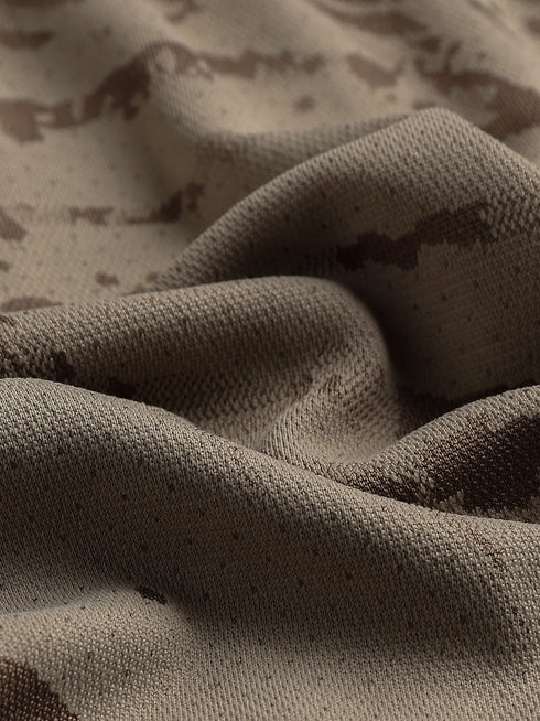 Boys Self Design Slim Fit Crew Neck T-shirt with DOUBLE COOL