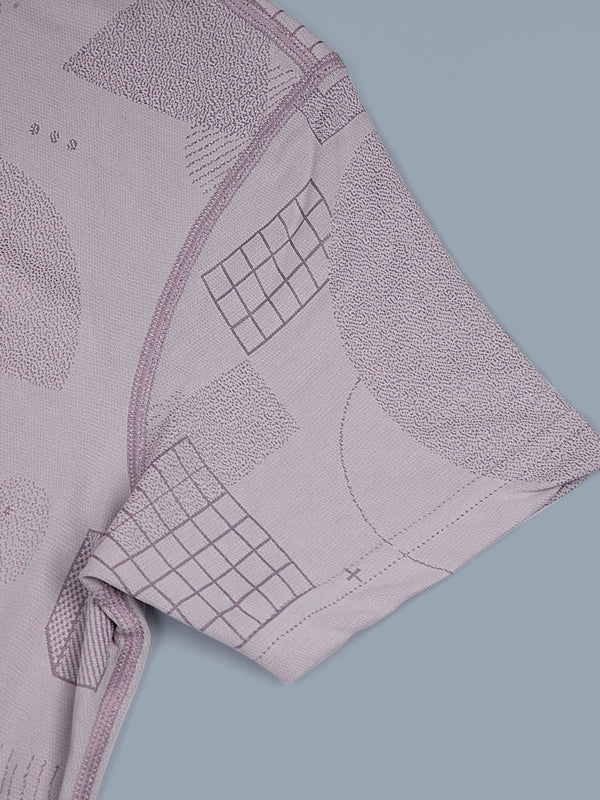 Boys Self Design Slim Fit Crew Neck T-shirt with DOUBLE COOL