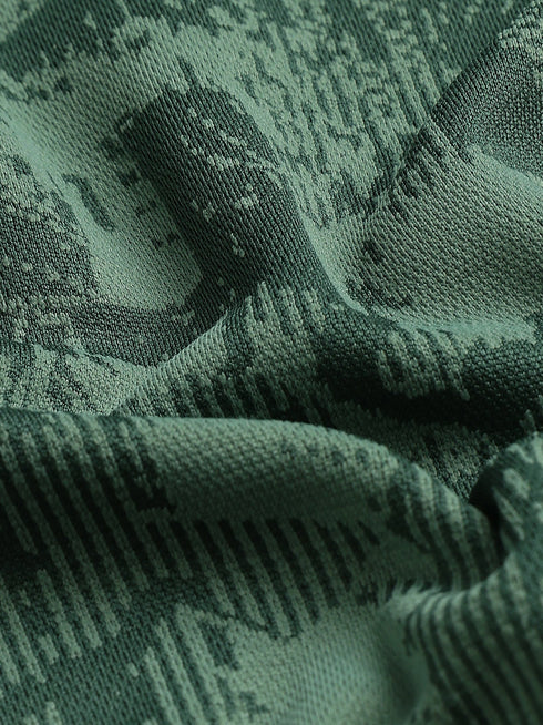 Boys Self Design Slim Fit Crew Neck T-shirt with DOUBLE COOL