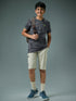Boys Self Design Slim Fit Crew Neck T-shirt with DOUBLE COOL