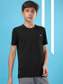Boys Solid Slim Fit Round Neck T-shirt with TECHNOCOOL+