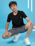 Boys Solid Slim Fit Round Neck T-shirt with TECHNOCOOL+