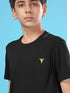 Boys Solid Slim Fit Round Neck T-shirt with TECHNOCOOL+