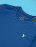 Boys Solid Slim Fit Round Neck T-shirt with TECHNOCOOL+