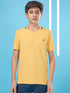 Boys Solid Slim Fit Round Neck T-shirt with TECHNOCOOL+
