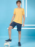 Boys Solid Slim Fit Round Neck T-shirt with TECHNOCOOL+