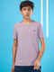 Boys Solid Slim Fit Round Neck T-shirt with TECHNOCOOL+