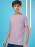 Boys Solid Slim Fit Round Neck T-shirt with TECHNOCOOL+