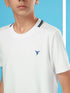 Boys Solid Slim Fit Round Neck T-shirt with TECHNOCOOL+