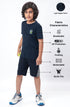 Boys Solid Slim Fit Crew Neck T-shirt with DOUBLE COOL