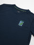 Boys Solid Slim Fit Crew Neck T-shirt with DOUBLE COOL