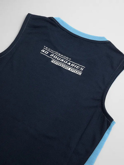 Boys Colorblock Slim Fit Crew Neck T-shirt with TECHNO COOL+