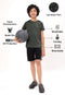 Boys Colorblock Slim Fit Crew Neck T-shirt with TECHNO COOL+