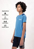 Boys Colorblock Slim Fit Crew Neck T-shirt with TECHNO COOL+