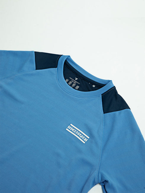 Boys Colorblock Slim Fit Crew Neck T-shirt with TECHNO COOL+