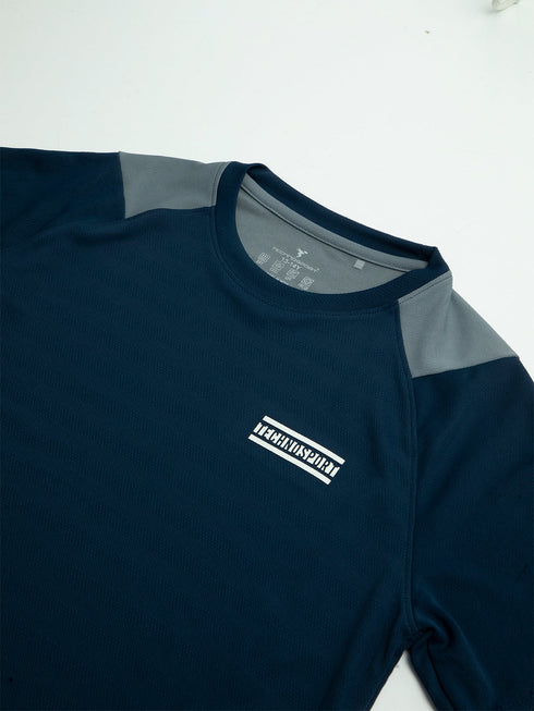Boys Colorblock Slim Fit Crew Neck T-shirt with TECHNO COOL+