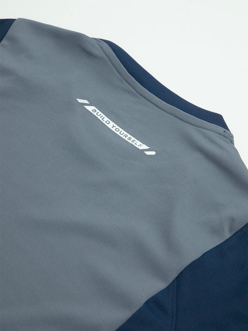 Boys Colorblock Slim Fit Crew Neck T-shirt with TECHNO COOL+