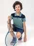 Boys Colorblock Slim Fit Polo T-shirt with TECHNOCOOL+
