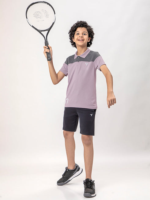 Boys Colorblock Slim Fit Polo T-shirt with TECHNOCOOL+