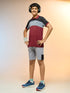 Boys Colorblock Slim Fit Polo Sports T-shirt with TECHNOCOOL+