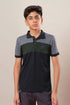 Boys Colorblock Slim Fit Polo Sports T-shirt with TECHNOCOOL+
