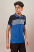 Boys Colorblock Slim Fit Polo Sports T-shirt with TECHNOCOOL+