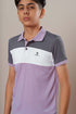 Boys Colorblock Slim Fit Polo Sports T-shirt with TECHNOCOOL+