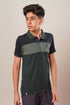 Boys Colorblock Slim Fit Polo Sports T-shirt with TECHNOCOOL+