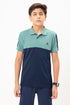 Boys Colorblock Slim Fit Polo T-shirt with TECHNO COOL+