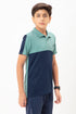 Boys Colorblock Slim Fit Polo T-shirt with TECHNO COOL+