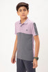 Boys Colorblock Slim Fit Polo T-shirt with TECHNO COOL+
