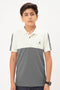 Boys Colorblock Slim Fit Polo T-shirt with TECHNO COOL+