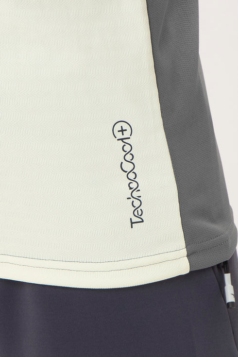 Boys Colorblock Slim Fit Polo T-shirt with TECHNO COOL+