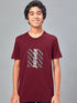 Boys Printed Slim Fit Round Neck Sports T-shirt with TECHNOCOOL+