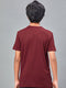 Boys Printed Slim Fit Round Neck Sports T-shirt with TECHNOCOOL+