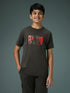 Boys Printed Slim Fit Round Neck Sports T-shirt with TECHNOCOOL+