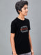 Boys Printed Slim Fit Round Neck Sports T-shirt with TECHNOCOOL+