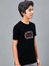 Boys Printed Slim Fit Round Neck Sports T-shirt with TECHNOCOOL+